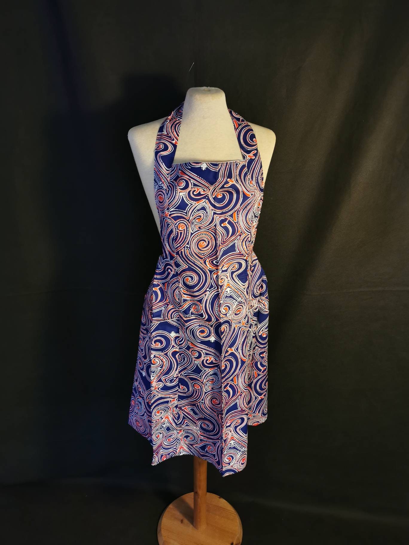 Küchenschürze Vintage Freude Für Deine Küche Farbenfrohe Baumwoll-Schürze Retro Design 60Er Jahre Omas Schürze Baumwolle 70S von Landmum