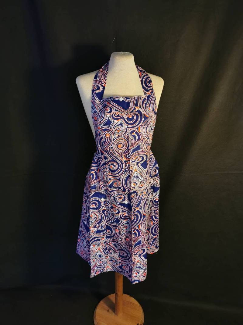 Küchenschürze Vintage Freude Für Deine Küche Farbenfrohe Baumwoll-Schürze Retro Design 60Er Jahre Omas Schürze Baumwolle 70S von Landmum