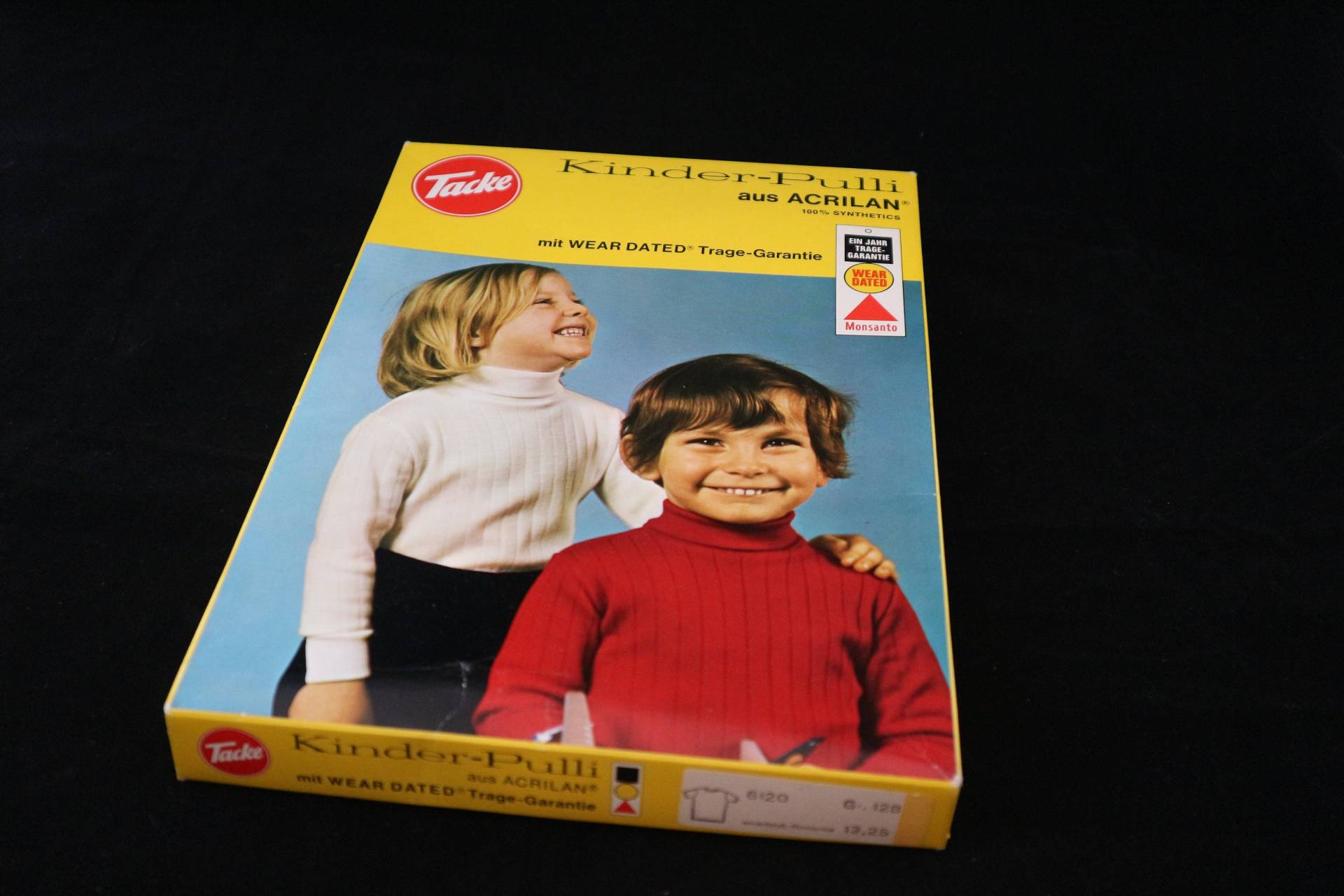 Toller Vintage Pulli 70Er Ovp Kurzarm Blau 152 Kinderpullover Retro Design von Landmum