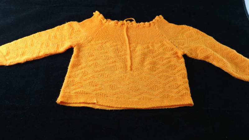 Vintage Babypulli Pullover 70Er Jahre 74 Pulli Orange von Landmum