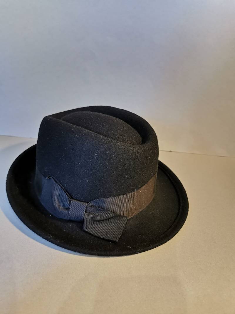 Vintage Herrenhut Original Hut 55 Damenhut Mit Schleife Filzhut von Landmum
