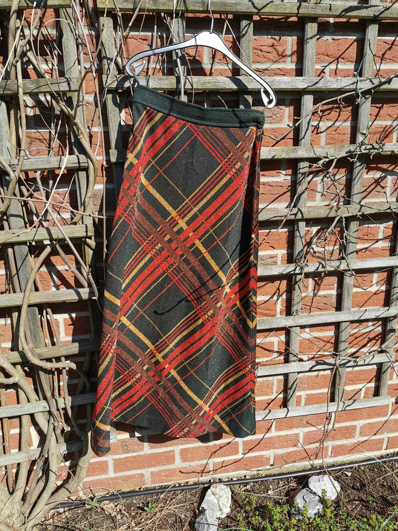 Vintage Langer Rock Lana Lurex Metallic Fäden 60Er von Landmum