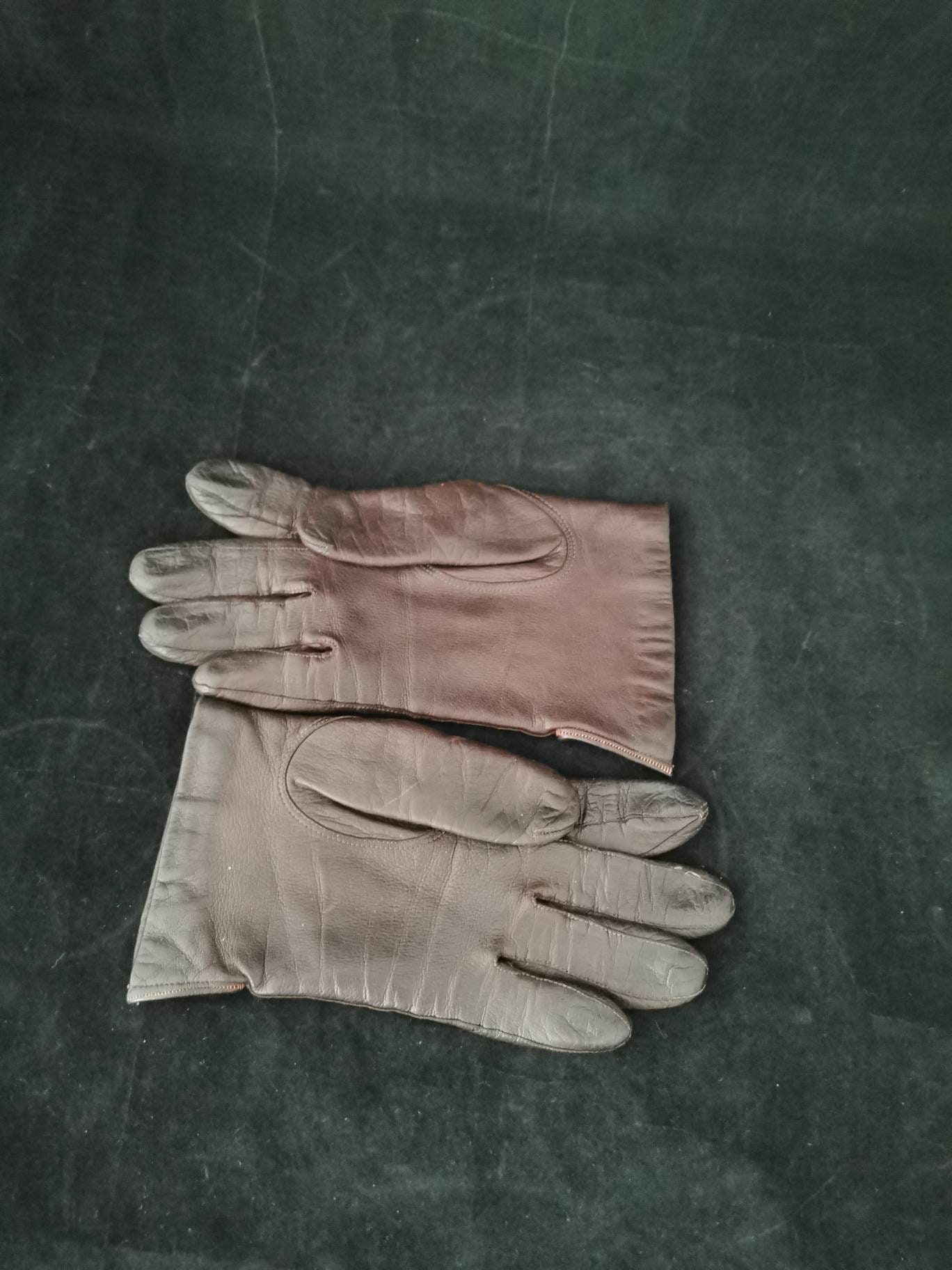 Vintage Lederhandschuhe Damen Damenhandschuhe Braun Handschuhe Größe 7 von Landmum