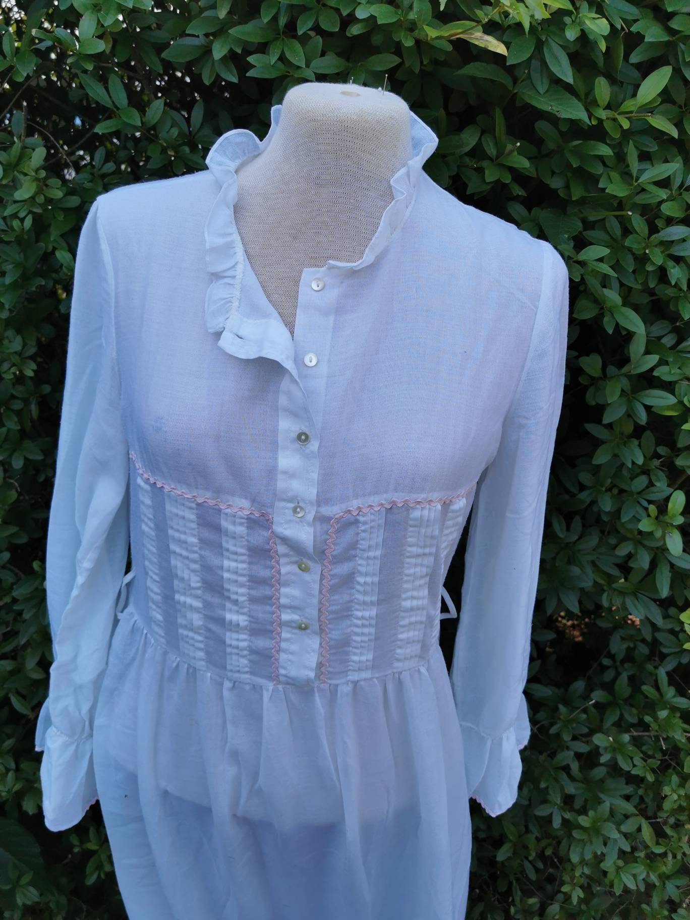 Vintage Nachthemd Zart Luftig Bluse 36 Blogger von Landmum