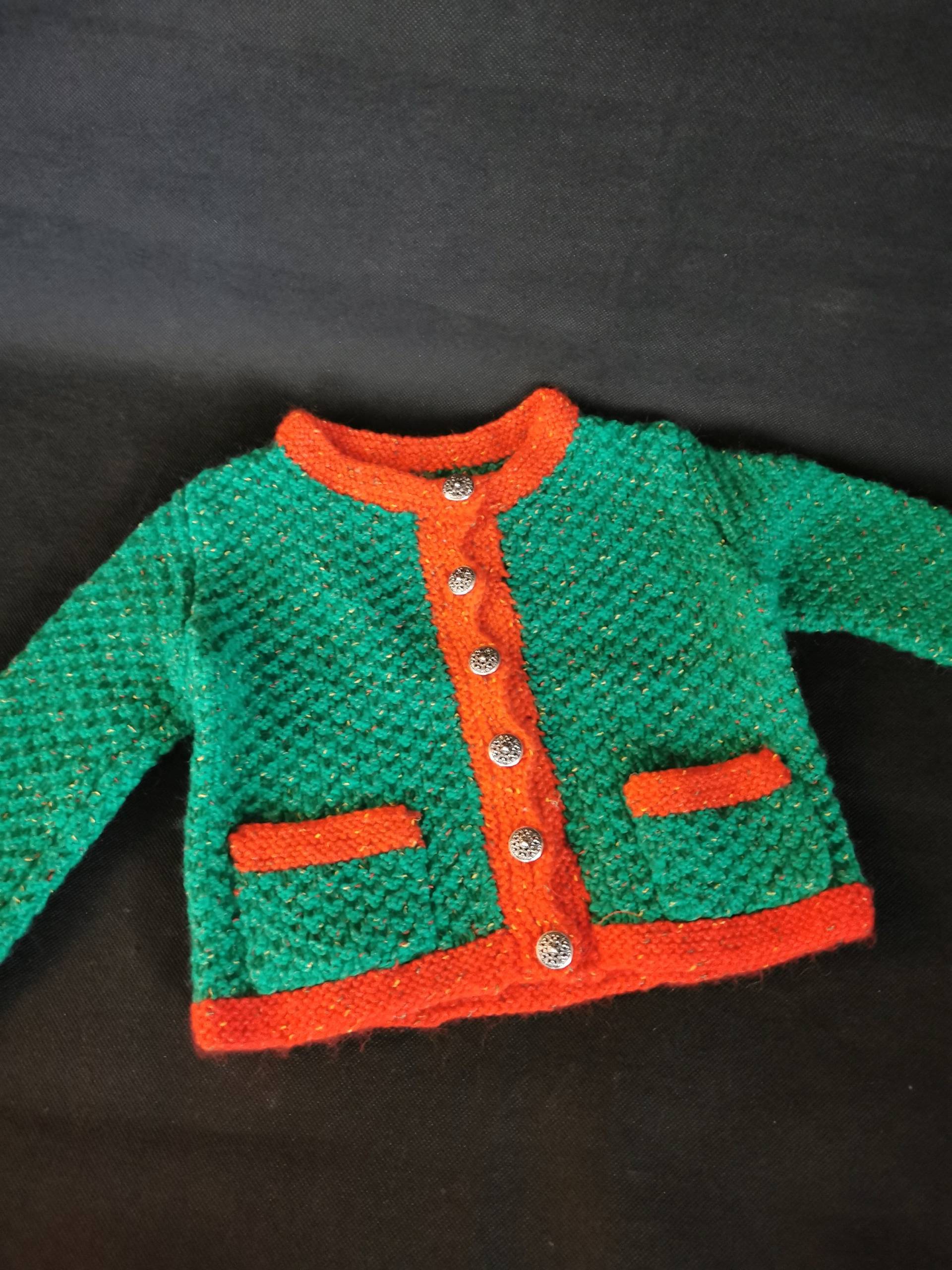 Vintage Strickjacke Trachtenjacke Hochwertige Wolle Oktoberfest 104/110 von Landmum