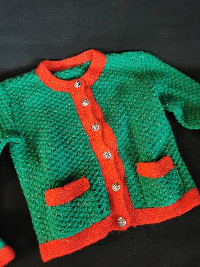 Vintage Strickjacke Trachtenjacke Hochwertige Wolle Oktoberfest 116/ 122/134/ von Landmum