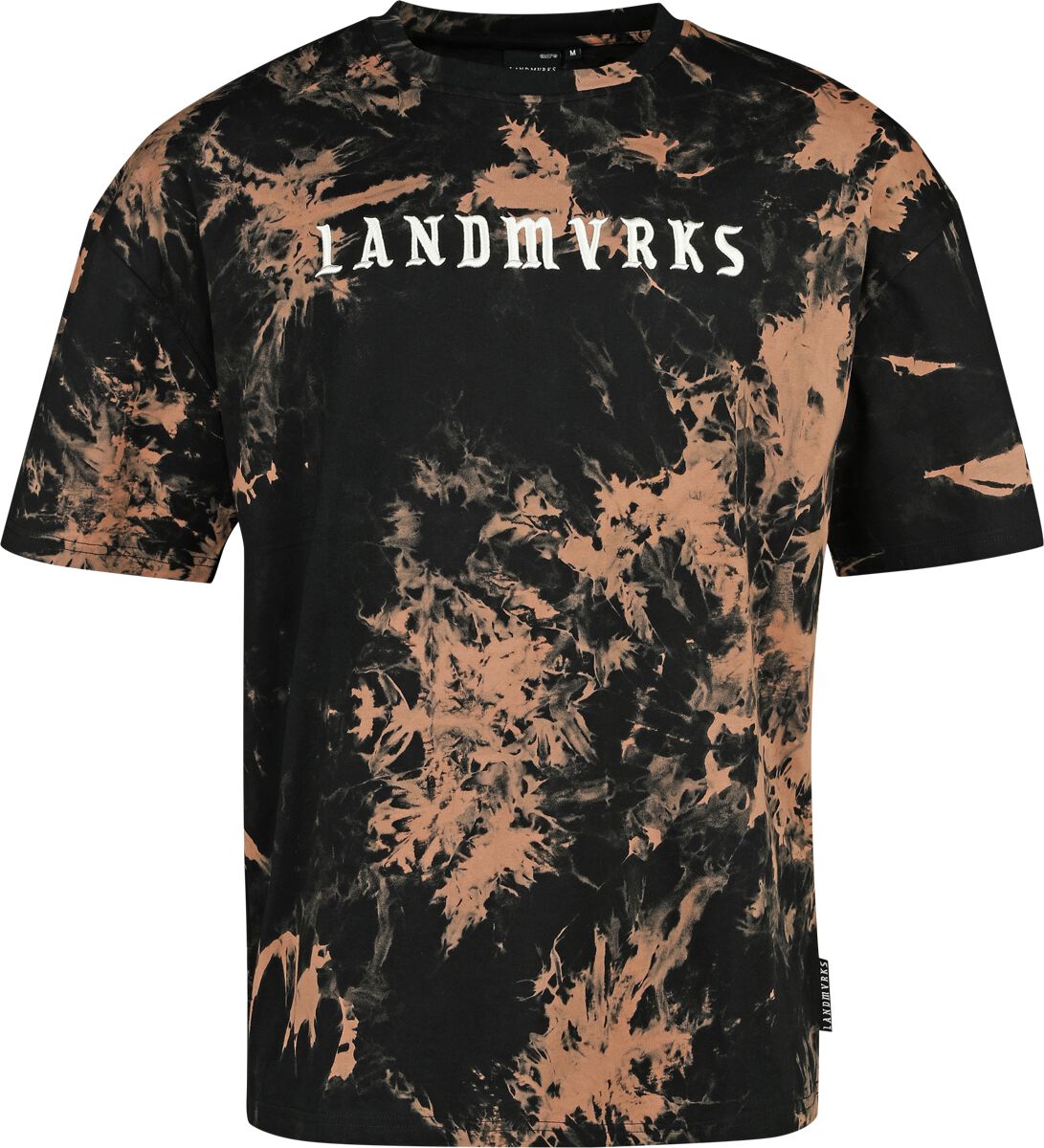 Landmvrks T-Shirt - EMP Signature Collection - S bis 3XL - für Männer - Größe XL - schwarz/braun  - EMP exklusives Merchandise! von Landmvrks