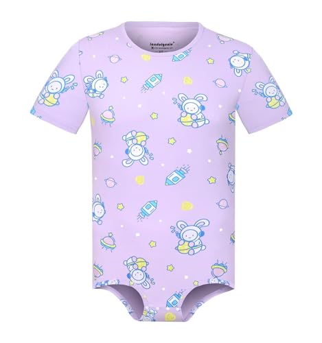 Landofgenie Baumwolle Onesie Herren Body Einteiliger für Männer Bodysuit Stringbody Jumpsuit Herren Unterwäsche Astronaut Bunny XL von Landofgenie