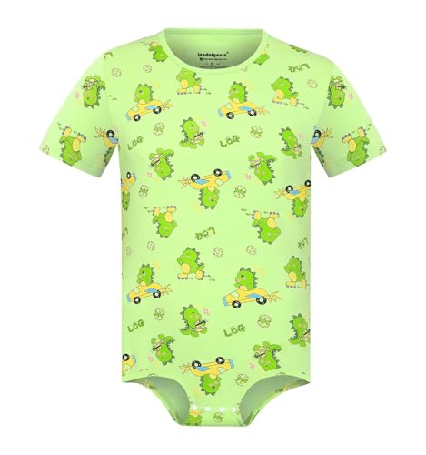 Landofgenie Männer Bodysuit One Piece Shirt Jumpsuit Herren Unterwäsche Rundhalsausschnitt Onesie Baumwolle Dinosaur Rudy M von Landofgenie