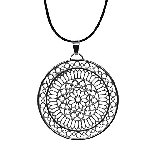 Landolfo Orafo - Anhänger aus 925er Silber, Rosette des Heiligen Franziskus von Assisi. Handgefertigt in Italien., Grande, Sterling Silber, Kein Edelstein Landolfo Orafo - Anhänger aus 925er Silber, Rosette des Heiligen Franziskus von Assisi. Handgefertigt in Italien., Grande, Sterling Silber, Kein Edelstein von Landolfo Orafo