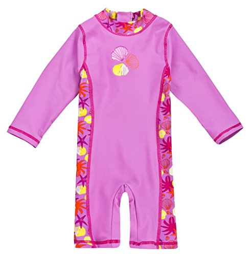 Landora Kinder Badebekleidung, langärmliger Einteiler mit UV-Schutz 50+ und Oeko-Tex 100 Zertifizierung violett; Größe 110/116 Landora Kinder Badebekleidung, langärmliger Einteiler mit UV-Schutz 50+ und Oeko-Tex 100 Zertifizierung violett; Größe 110/116 von Landora