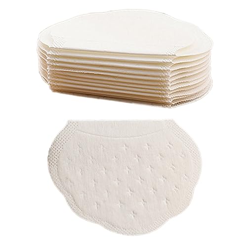 Landrain 100 Stück Achselpads Damen und Herren, Selbstklebend Einweg Schweißpads Perfekte Passform von Landrain