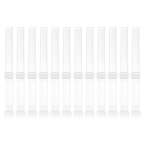 Landrain 12 Stück Verstellbare Durchsichtige BH Träger von Landrain