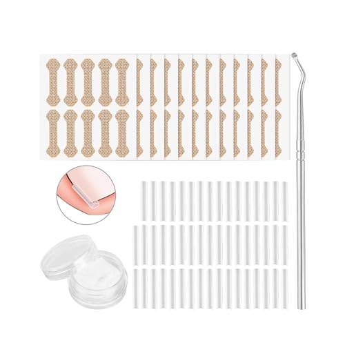 Landrain 171 Stück Eingewachsene Zehennägel mit Zehennagel Korrektur Patch Set, Nagelspange Eingewachsen Fußnägel von Landrain