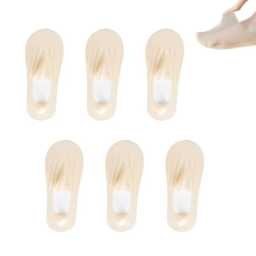Landrain 6Paar Ultra Unsichtbare Ultraleichte Atmungsaktive Füßlinge Damen Ballerina Socken Füsslinge von Landrain