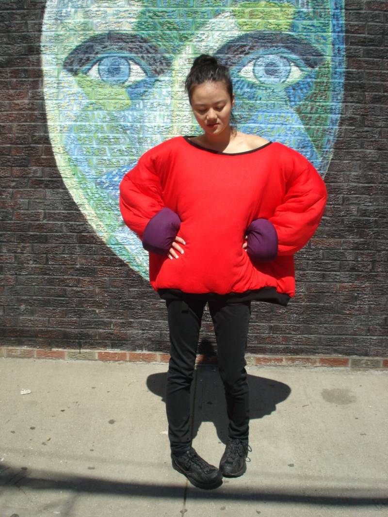 Übergroße Rot Und Violett Geschwollene Reversible Sweatshirt Übergroße Rot Und Violett Geschwollene Reversible Sweatshirt von Landru428Shop