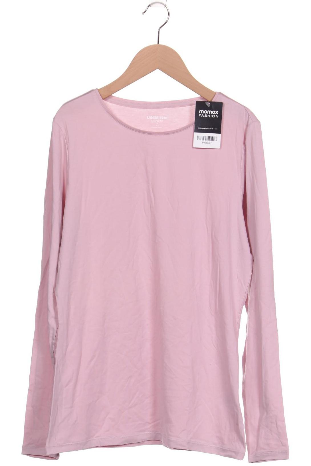 Lands End Damen Langarmshirt, pink von lands end