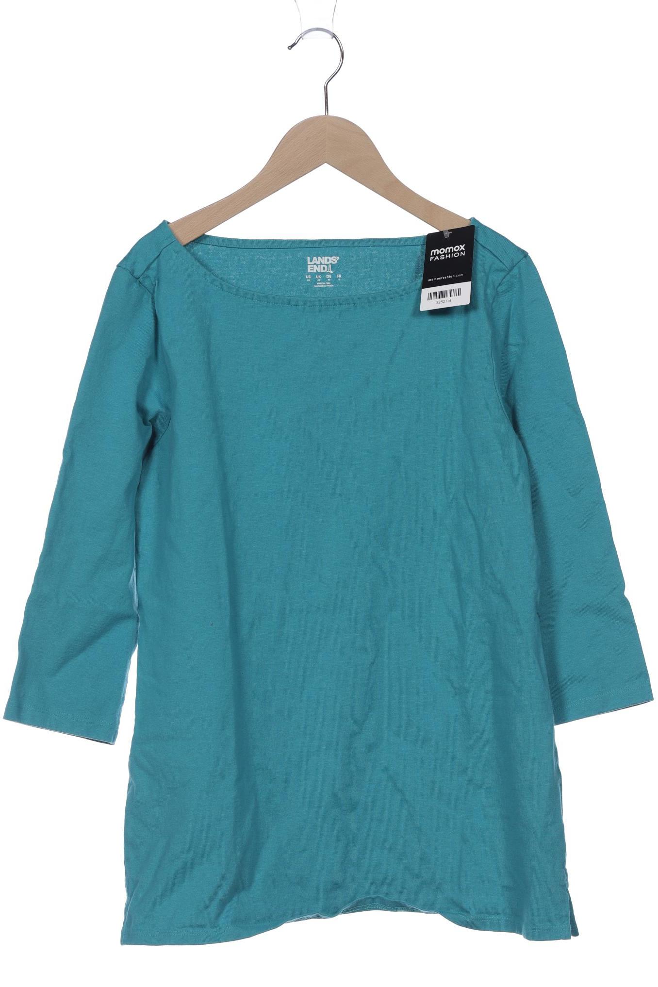 Lands End Damen Langarmshirt, türkis von lands end