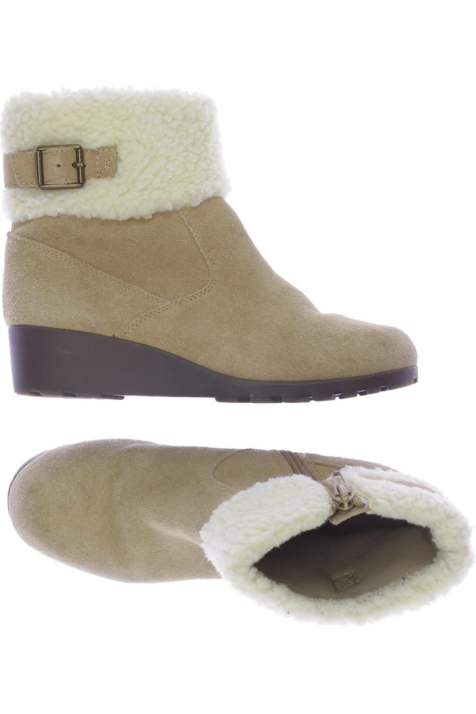 Lands End Damen Stiefelette, beige von lands end