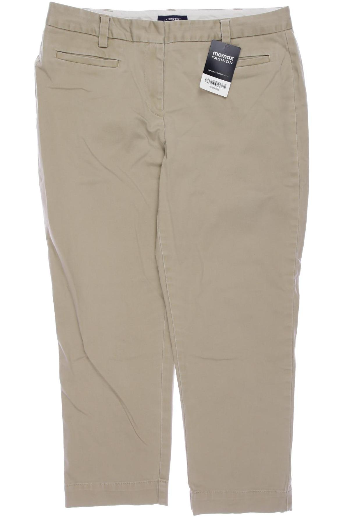 Lands End Damen Stoffhose, beige von lands end