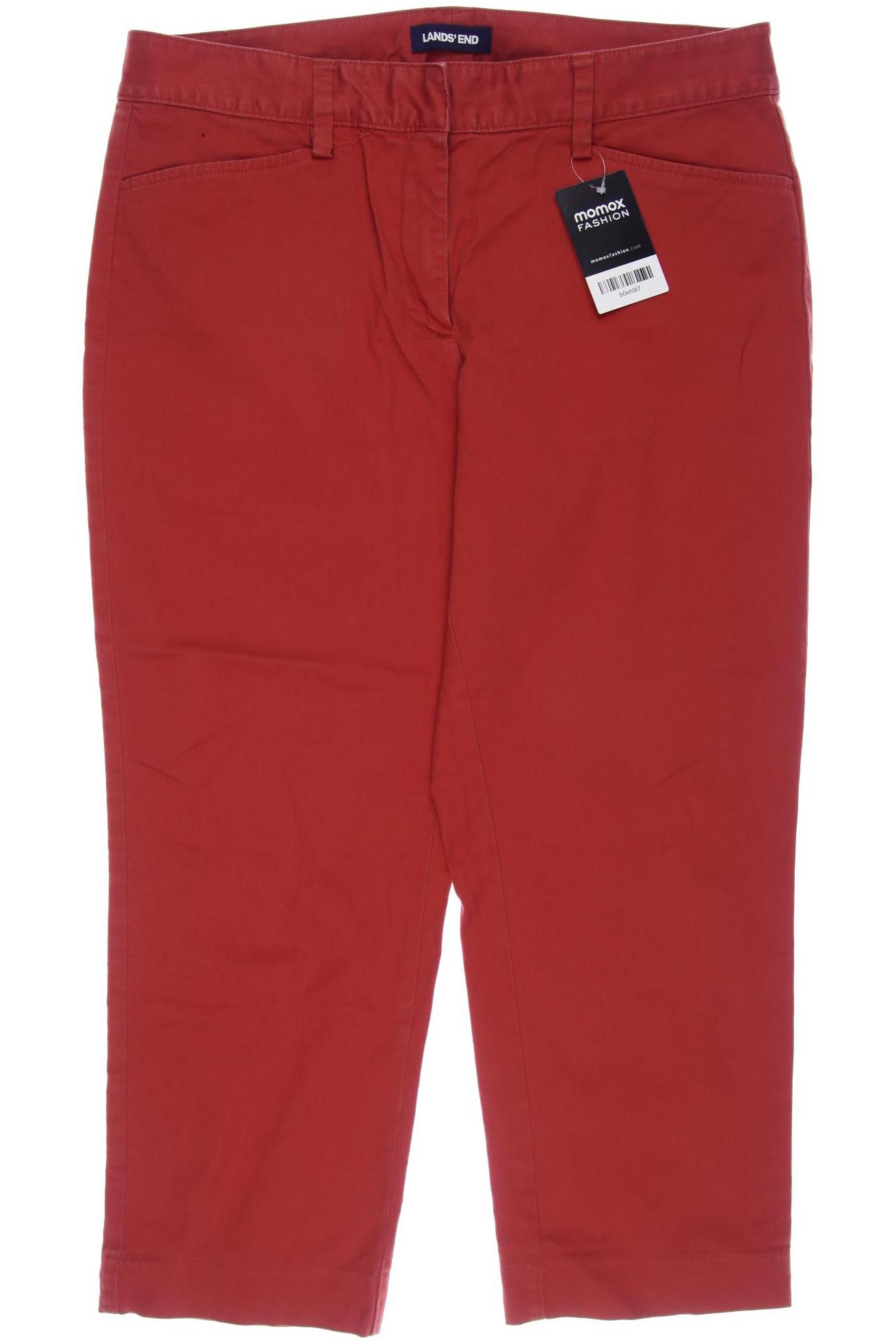 Lands End Damen Stoffhose, rot von lands end