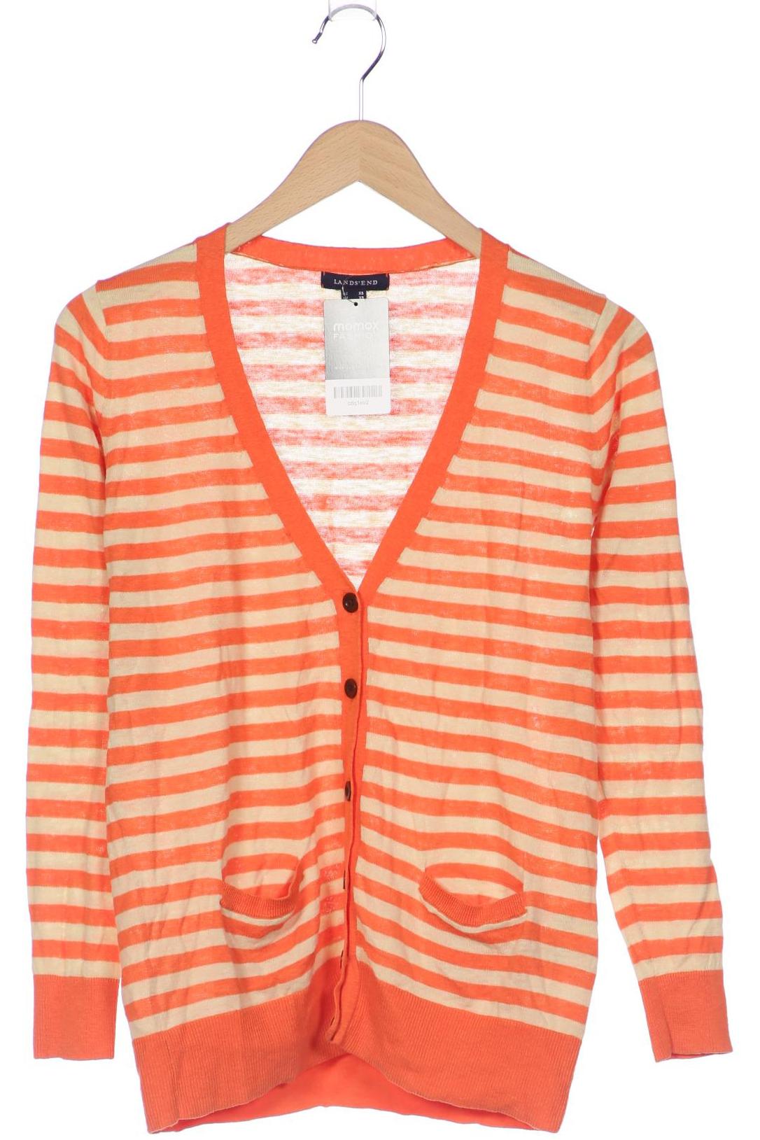 Lands End Damen Strickjacke, orange, Gr. 34 von lands end