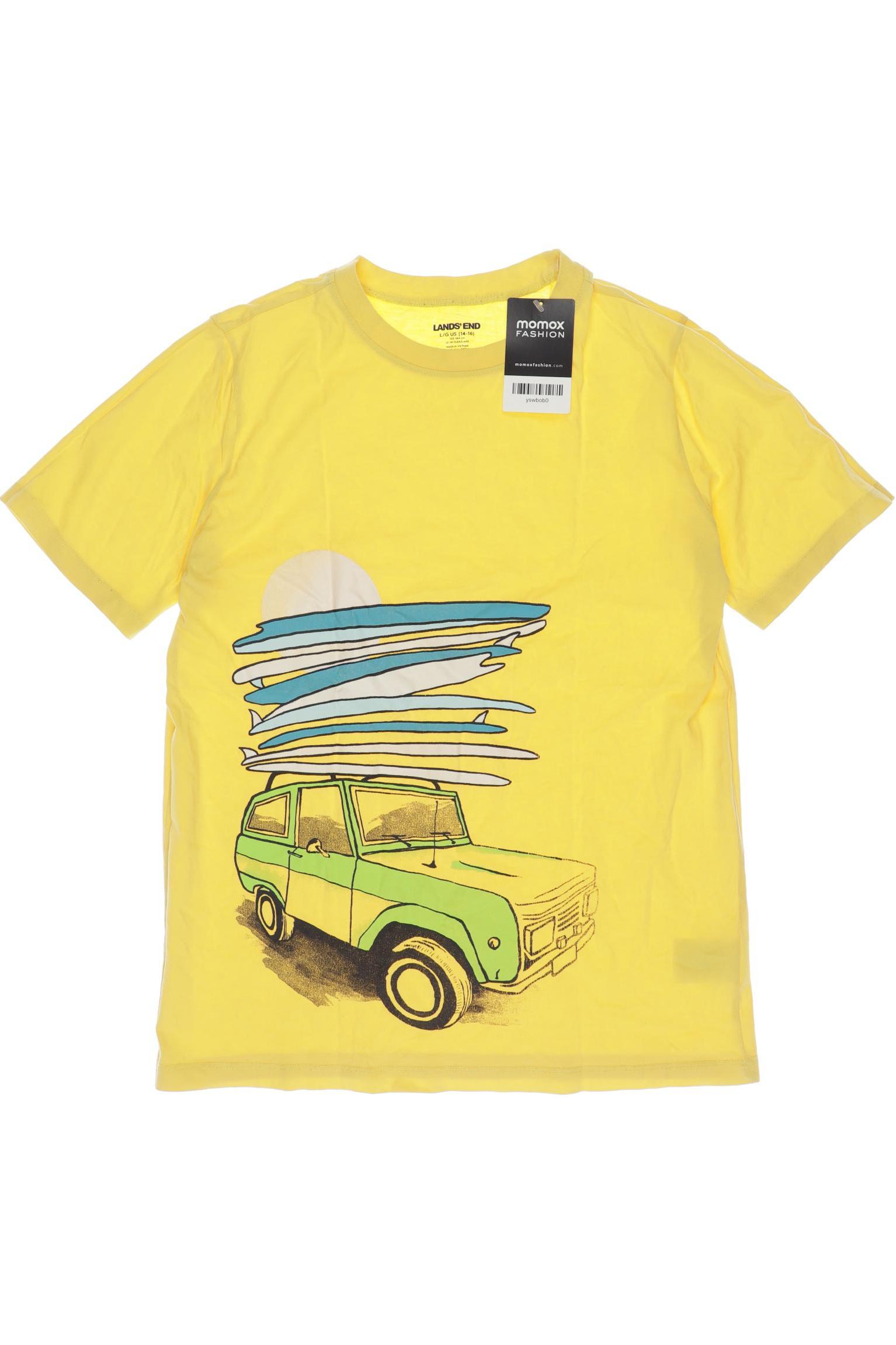 Lands End Jungen T-Shirt, gelb von lands end