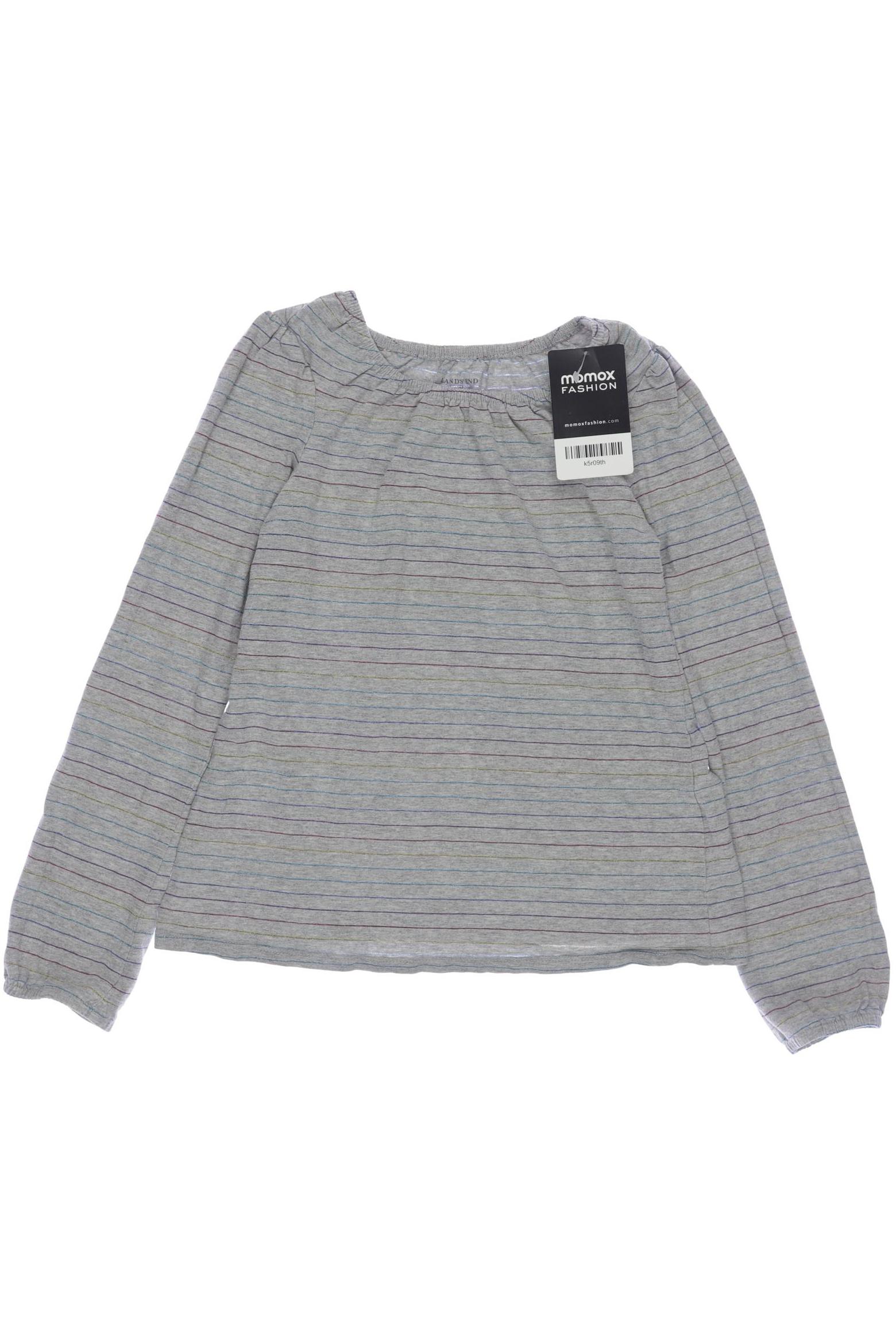 Lands End Mädchen Langarmshirt, grau von lands end