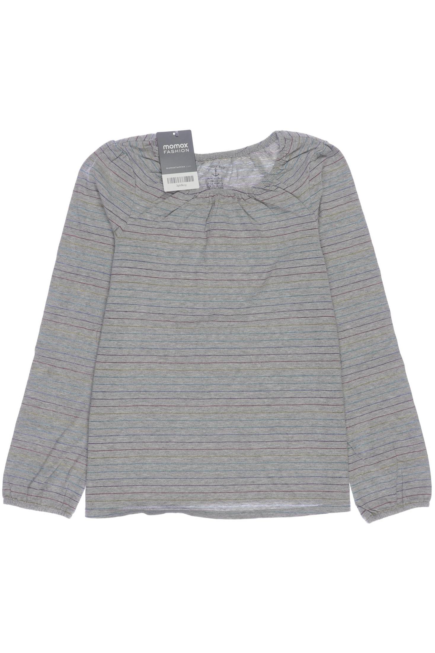 Lands End Mädchen Langarmshirt, grau von lands end