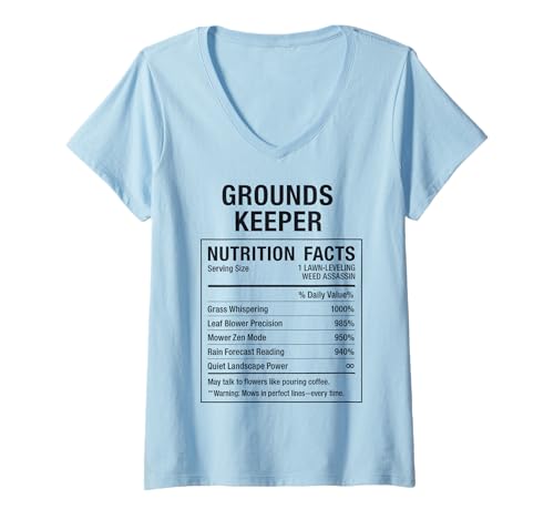 Damen Lustiger Groundskeeper T-Shirt mit V-Ausschnitt Damen Lustiger Groundskeeper T-Shirt mit V-Ausschnitt von Landscaping Garden Gifts Designs for Groundskeepe