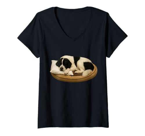 Damen Landseer T-Shirt mit V-Ausschnitt Damen Landseer T-Shirt mit V-Ausschnitt von Landseer Dog
