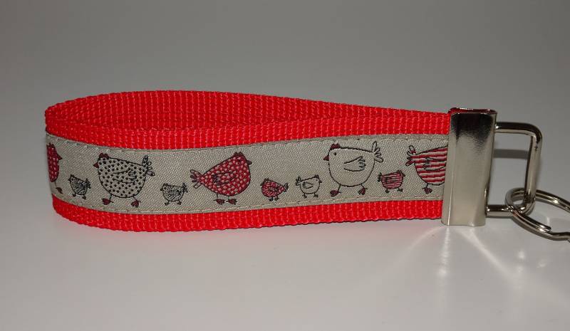 Hühner Schlüsselband in Rot Küken Huhn Hahn Henne von Landwerke