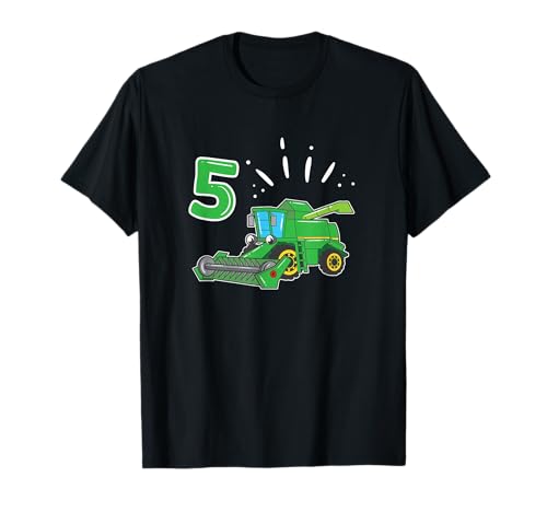Landwirt Bauer Mähdrescher 5 Jahre Kinder Geburtstag T-Shirt Landwirt Bauer Mähdrescher 5 Jahre Kinder Geburtstag T-Shirt von Landwirt Mähdrescher Kinder Geburtstag Geschenke