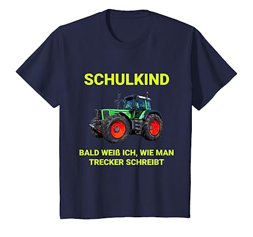 Kinder Landwirt Trecker Traktor Schulkind Einschulung Geschenk Kind T-Shirt von Landwirt T-Shirts und Bekleidung Bauer nordishland