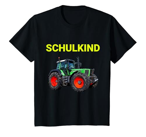 Kinder Schulkind Traktor Erster Schultag Kind Einschulung Geschenk T-Shirt von Landwirt T-Shirts und Bekleidung Bauer nordishland