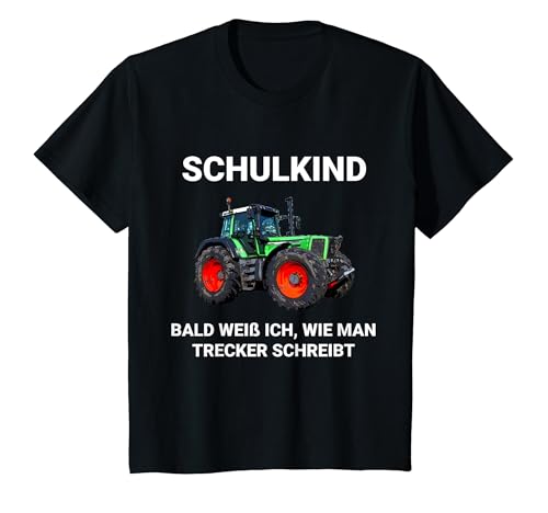 Kinder Trecker Schulkind Traktor Geschenk Kind Einschulung 2023 T-Shirt von Landwirt T-Shirts und Bekleidung Bauer nordishland