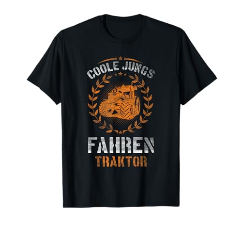 Coole Jungs fahren Traktor T-Shirt Coole Jungs fahren Traktor T-Shirt von Landwirt Traktorfahren Landwirtschaft