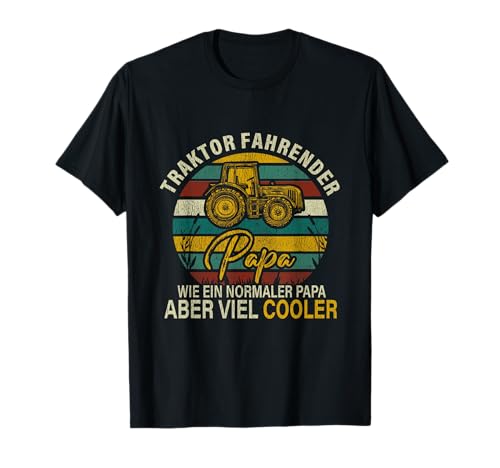 Traktor Fahrender Papa Cooler Landwirt Herren Geschenke T-Shirt Traktor Fahrender Papa Cooler Landwirt Herren Geschenke T-Shirt von Landwirt und Bauernhof Geschenk