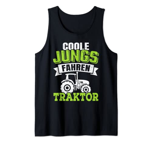 Herren Coole Jungs fahren Traktor Tank Top von Landwirt & Bauernhof Geschenke für Bauern