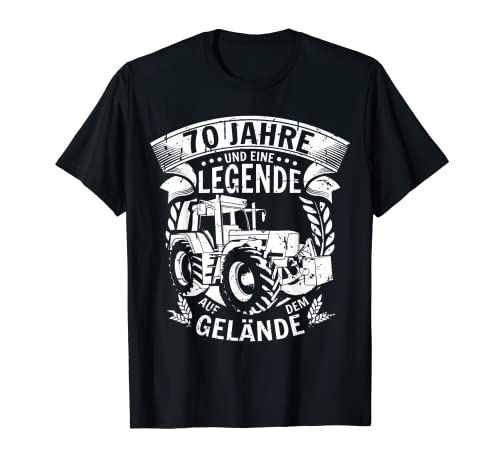 Herren 70 Geburtstag Landwirt 70 Jahre Und Eine Legende T-Shirt Herren 70 Geburtstag Landwirt 70 Jahre Und Eine Legende T-Shirt von Landwirt & Geburtstag