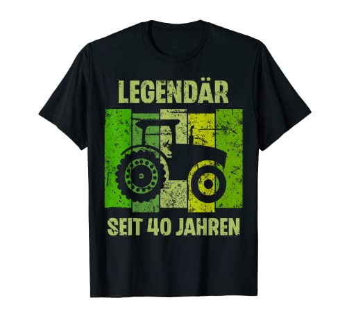 Herren Legendär Seit 40 Jahren 40. Geburtstag Landwirt T-Shirt Herren Legendär Seit 40 Jahren 40. Geburtstag Landwirt T-Shirt von Landwirt & Geburtstag