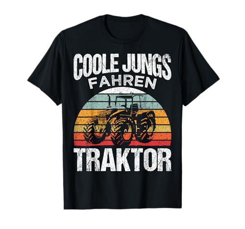 Coole Jungs fahren Traktor - Trecker Geschenk Jungen T-Shirt Coole Jungs fahren Traktor - Trecker Geschenk Jungen T-Shirt von Landwirt & Traktor Geschenke für coole Jungs