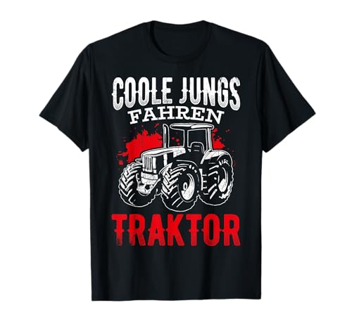 Coole Jungs fahren Traktor - Trecker Kinder Jungen T-Shirt Coole Jungs fahren Traktor - Trecker Kinder Jungen T-Shirt von Landwirt & Traktor Geschenke für coole Jungs
