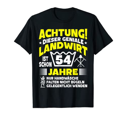 Herren 54. Geburtstag "Genialer Landwirt ist 54 Jahre" Agronom T-Shirt Herren 54. Geburtstag "Genialer Landwirt ist 54 Jahre" Agronom T-Shirt von Landwirtschaft 54 Geburtstag Bauer 54 Jahre lustig