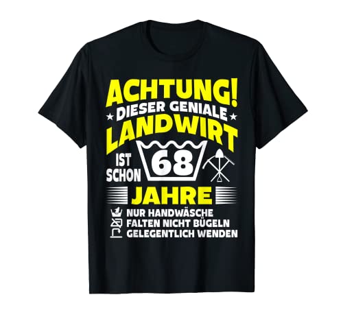 Herren 68. Geburtstag "Genialer Landwirt ist 68 Jahre" Agronom T-Shirt Herren 68. Geburtstag "Genialer Landwirt ist 68 Jahre" Agronom T-Shirt von Landwirtschaft 68 Geburtstag Bauer 68 Jahre lustig