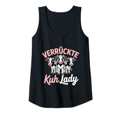Damen Verrückte Kuh Lady Landwirtschaft Bäuerin Tank Top Damen Verrückte Kuh Lady Landwirtschaft Bäuerin Tank Top von Landwirtschaft Bauer Bauernhof