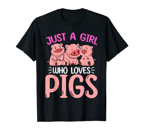 Schweine Bauer Bauernhof Tier Mädchen Tierliebhaber Schwein T-Shirt Schweine Bauer Bauernhof Tier Mädchen Tierliebhaber Schwein T-Shirt von Landwirtschaft Bauernhof Tier Schwein