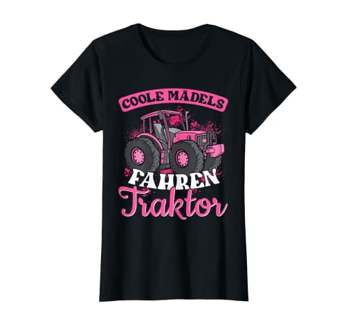 Damen Landwirtin Coole Mädels fahren Traktor T-Shirt Damen Landwirtin Coole Mädels fahren Traktor T-Shirt von Landwirtschaft Damen u. Bäuerin Geschenkideen