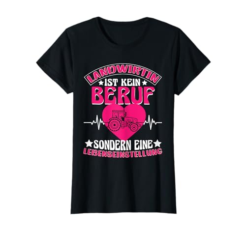 Landwirtschaft Damen u. Bäuerin Geschenkideen Landwirtin-T-Shirt Schwarz XS Klassisch mit Traktor Design Halbarm Rundhals-Ausschnitt 33 cm 15-39 EU Landwirtschaft Damen u. Bäuerin Geschenkideen Landwirtin-T-Shirt Schwarz XS Klassisch mit Traktor Design Halbarm Rundhals-Ausschnitt 33 cm 15-39 EU von Landwirtschaft Damen u. Bäuerin Geschenkideen