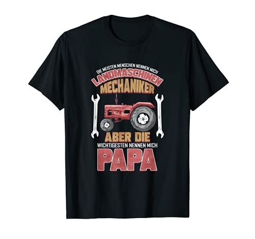 Herren Die meisten nennen mich Landmaschinenmechaniker & Papa T-Shirt Herren Die meisten nennen mich Landmaschinenmechaniker & Papa T-Shirt von Landwirtschaft & Landmaschinentechniker Zubehör